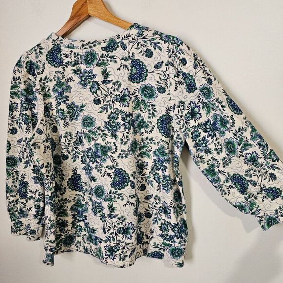 EUC LOFT FLORAL LONGSLEEVES SOFT COTTON SIZE LARGE - Picture 3 of 14